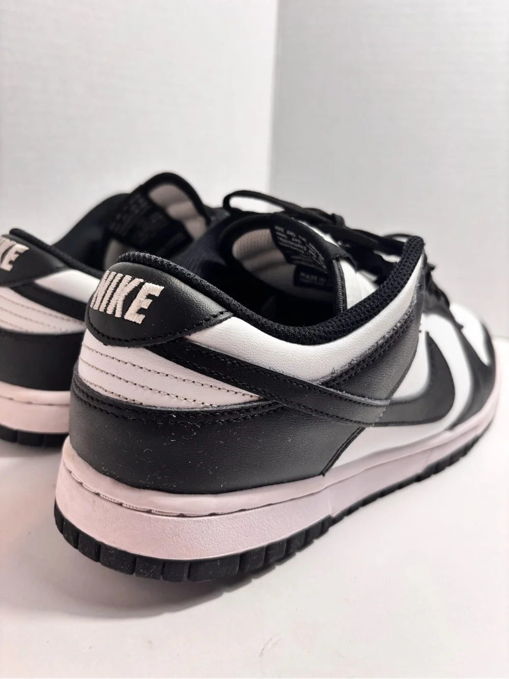 Nike Dunk Low Retro 'Panda' Black & White | Women's Size 10 - Picture 3 of 5